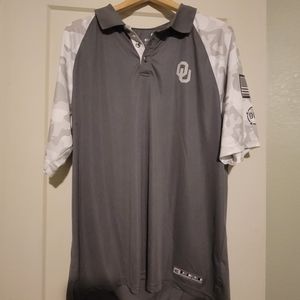 Men's OU Gray Polo Size XL